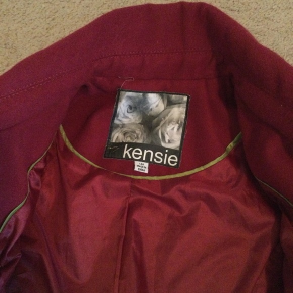 Kensie large red pea coat - Picture 2 of 2